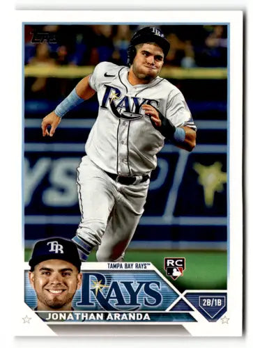 2023 Topps #154 Jonathan Aranda NM Near Mint RC Rookie Rays ID:49863 - Baseball Card Single