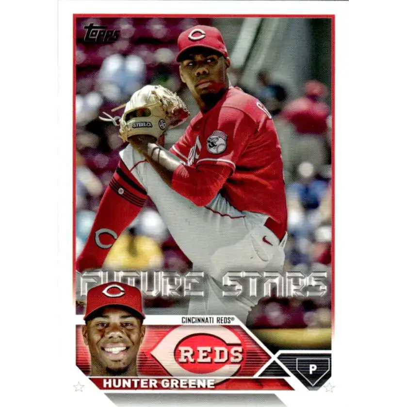 2023 Topps #155 Hunter Greene NM-MT Cincinnati Reds Baseball Card - Baseball Card Single