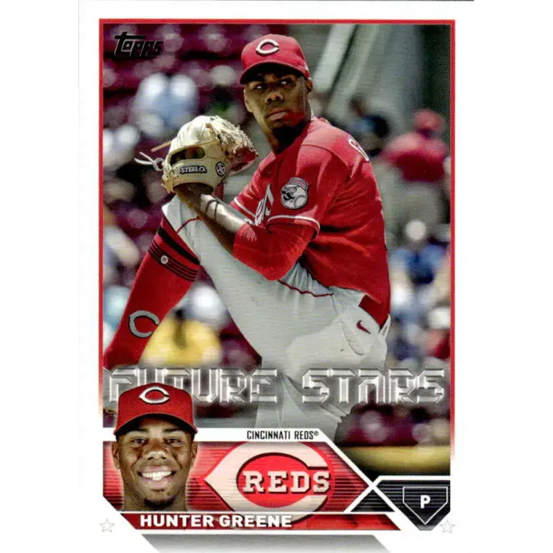 2023 Topps #155 Hunter Greene NM-MT Cincinnati Reds Baseball Card - Baseball Card Single