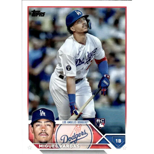 2023 Topps #163 Miguel Vargas NM-MT RC Rookie Los Angeles Dodgers Baseball Card - Baseball Card Single