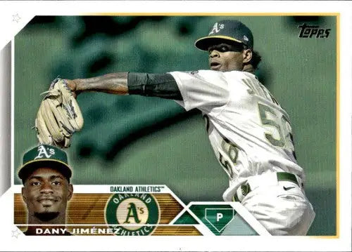 2023 Topps #164 Dany Jimenez NM-MT Athletics ID:50230 - Baseball Card Single