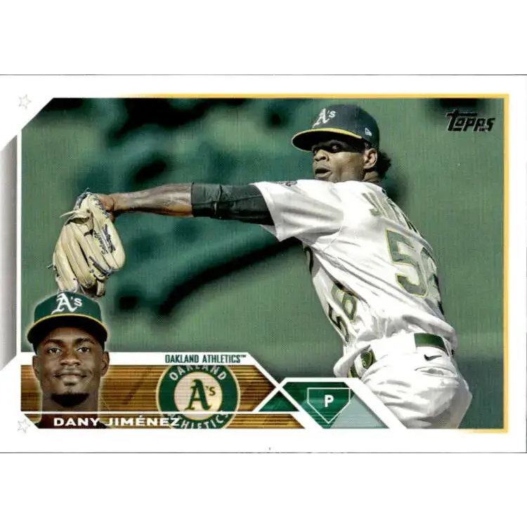 2023 Topps #164 Dany Jimenez NM-MT Oakland Athletics Baseball Card - Baseball Card Single