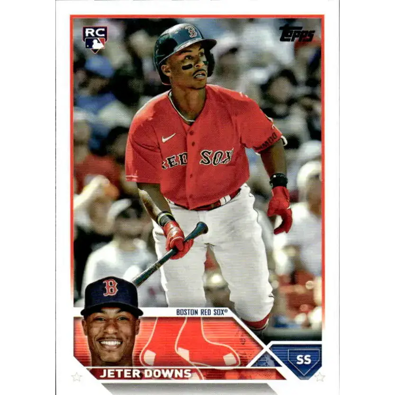 2023 Topps #165 Jeter Downs NM-MT RC Rookie Boston Red Sox Baseball Card - Baseball Card Single