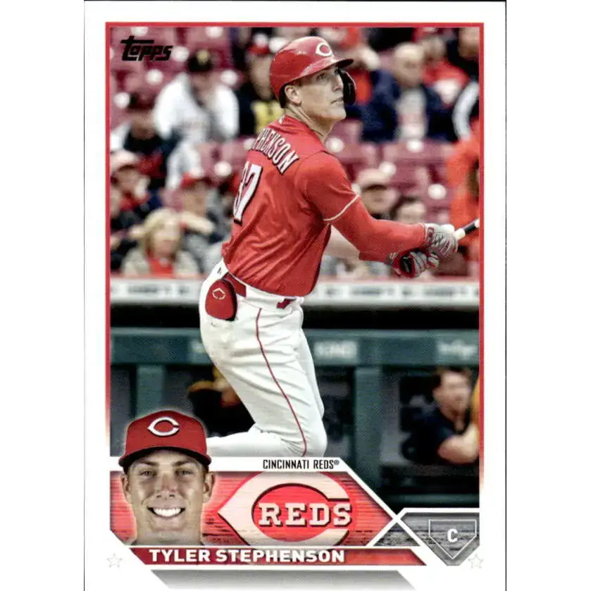 2023 Topps #166 Tyler Stephenson NM-MT Cincinnati Reds Baseball Card - Baseball Card Single