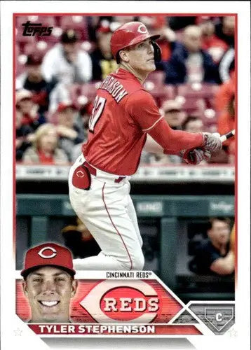 2023 Topps #166 Tyler Stephenson NM-MT Reds ID:56936 - Baseball Card Single