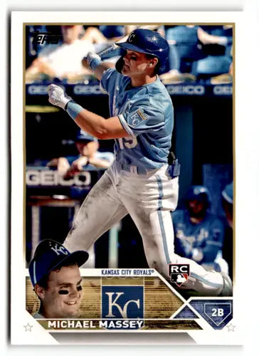 2023 Topps #167 Michael Massey NM Near Mint RC Rookie Royals ID:49604 - Baseball Card Single