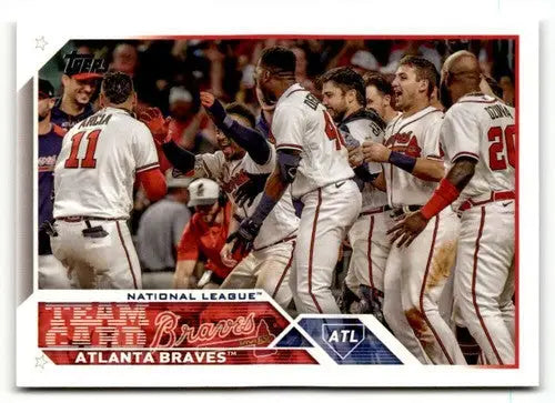 2023 Topps #168 Atlanta Braves TC NM ID:50719 - Baseball Card Single