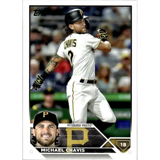 2023 Topps #170 Michael Chavis NM-MT Pittsburgh Pirates Baseball Card - Baseball Card Single