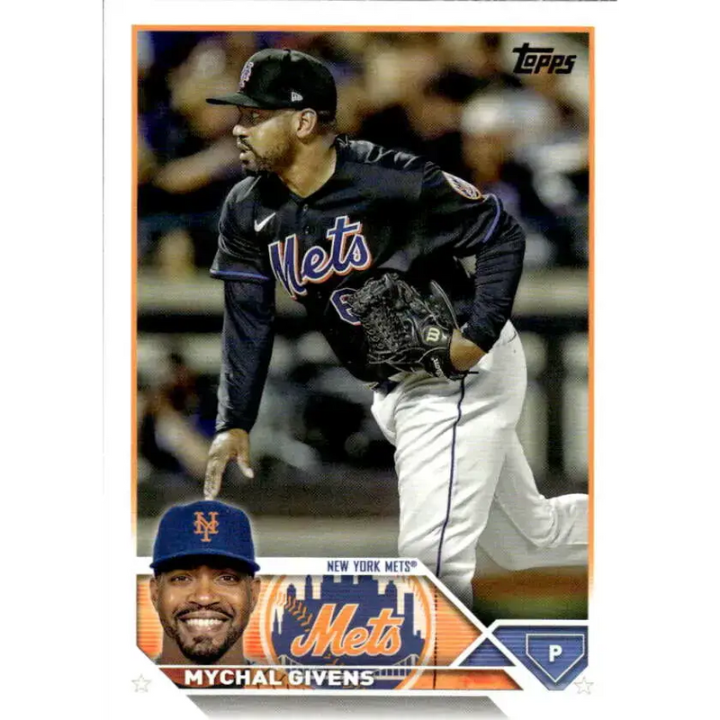 2023 Topps #171 Mychal Givens NM-MT New York Mets Baseball Card - Baseball Card Single