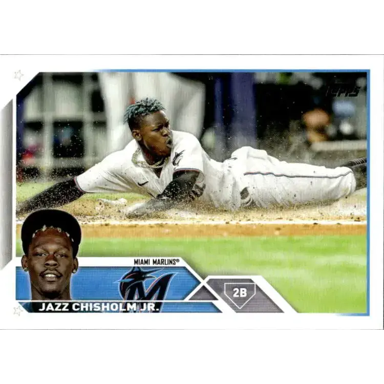 2023 Topps #172 Jazz Chisholm Jr. NM-MT Miami Marlins Baseball Card - Baseball Card Single