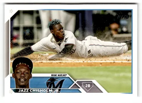 2023 Topps #172 Jazz Chisholm Jr. NM Near Mint Marlins ID:49800 - Baseball Card Single
