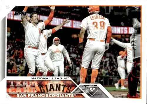 2023 Topps San Francisco Giants baseball card with original gloss and NM-MT condition