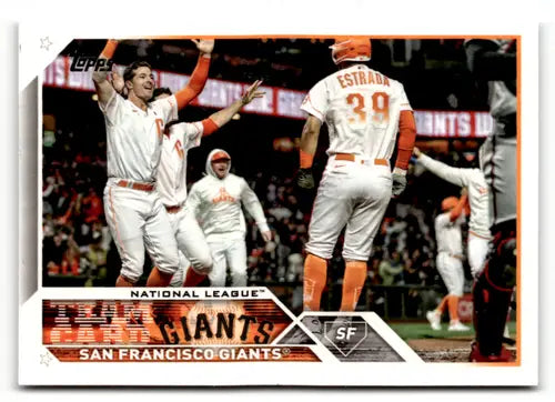 San Francisco Giants baseball card from 2023 Topps series NM near mint condition