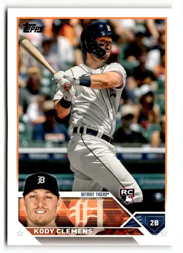 2023 Topps Kody Clemens baseball card with original gloss and mint RC rookie condition