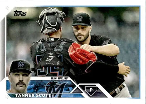 2023 Topps #18 Tanner Scott NM-MT Marlins ID:58655 - Baseball Card Single