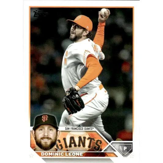 2023 Topps #180 Dominic Leone NM-MT San Francisco Giants Baseball Card - Baseball Card Single