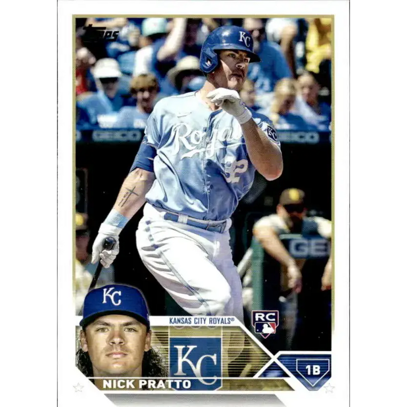 2023 Topps #182 Nick Pratto NM-MT RC Rookie Kansas City Royals Baseball Card - Baseball Card Single