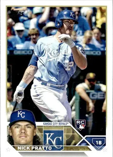 2023 Topps #182 Nick Pratto NM-MT RC Rookie Royals ID:49765 - Baseball Card Single