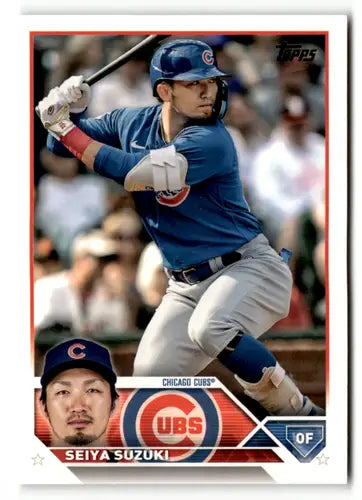 2023 Topps #183 Seiya Suzuki ERR NM Near Mint Cubs ID:49909 - Baseball Card Single
