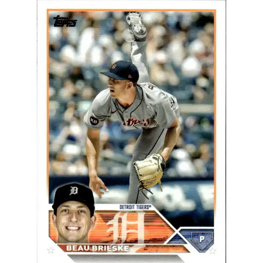 2023 Topps #184 Beau Brieske NM-MT Detroit Tigers Baseball Card - Baseball Card Single