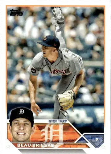 2023 Topps #184 Beau Brieske NM-MT Tigers ID:49819 - Baseball Card Single