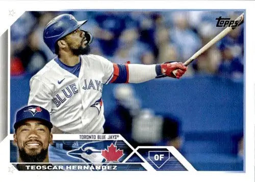 2023 Topps #186 Teoscar Hernandez NM-MT Blue Jays ID:50234 - Baseball Card Single