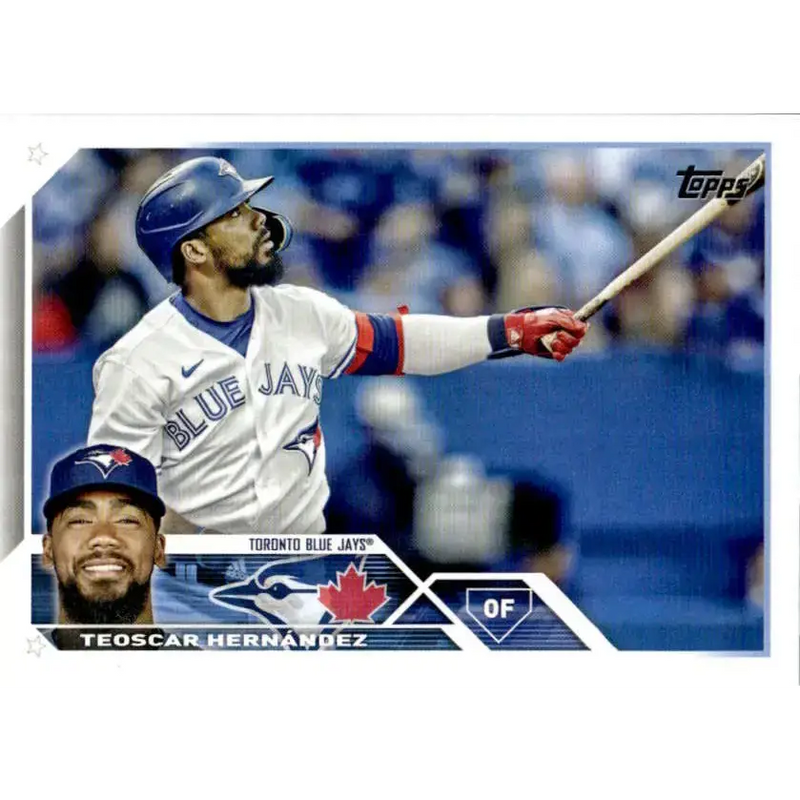 2023 Topps #186 Teoscar Hernandez NM-MT Toronto Blue Jays Baseball Card - Baseball Card Single