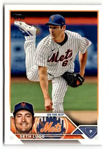 2023 Topps Seth Lugo baseball card with original gloss displayed
