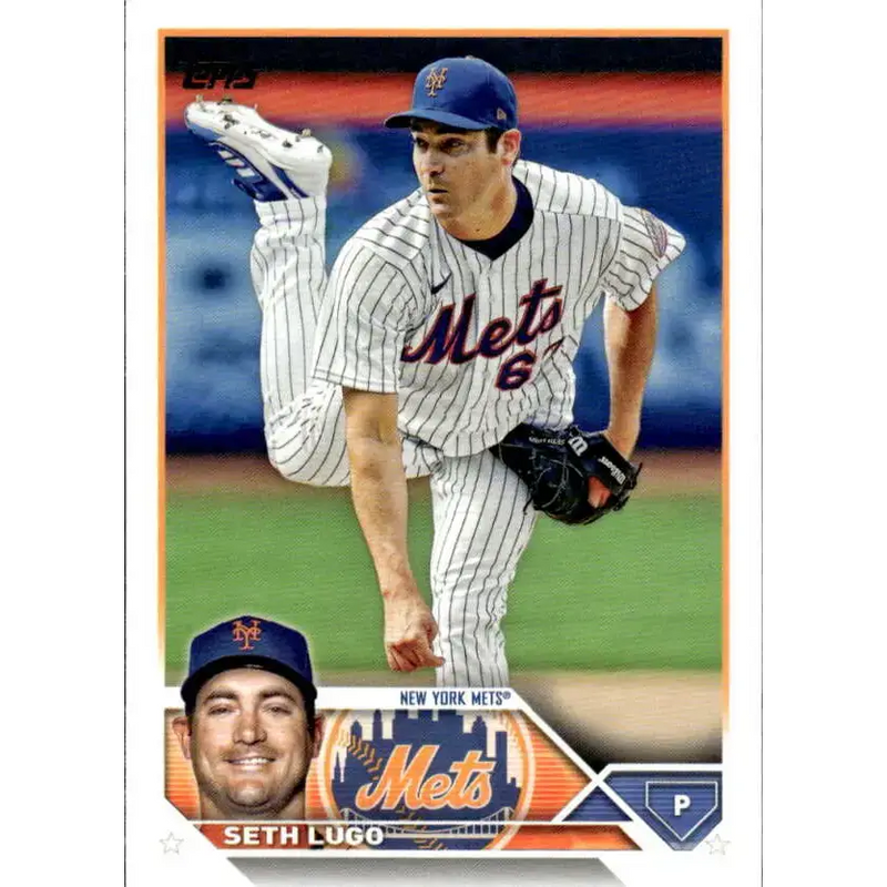 2023 Topps #187 Seth Lugo NM-MT New York Mets Baseball Card - Baseball Card Single