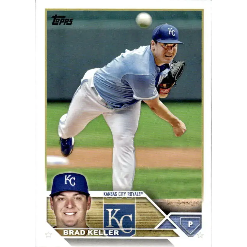 2023 Topps #189 Brad Keller NM-MT Kansas City Royals Baseball Card - Baseball Card Single