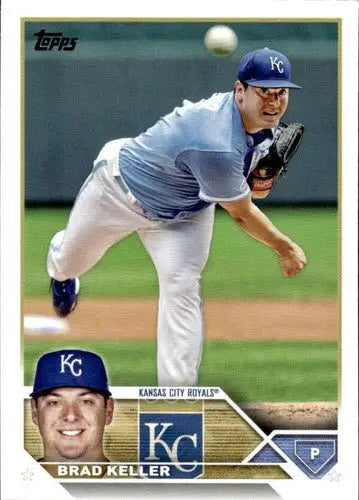 2023 Topps #189 Brad Keller NM-MT Royals ID:58061 - Baseball Card Single