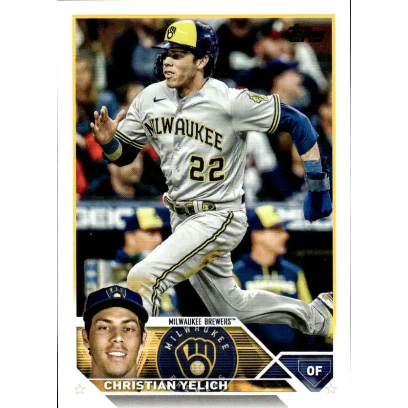 2023 Topps #192 Christian Yelich NM-MT Milwaukee Brewers Baseball Card - Baseball Card Single