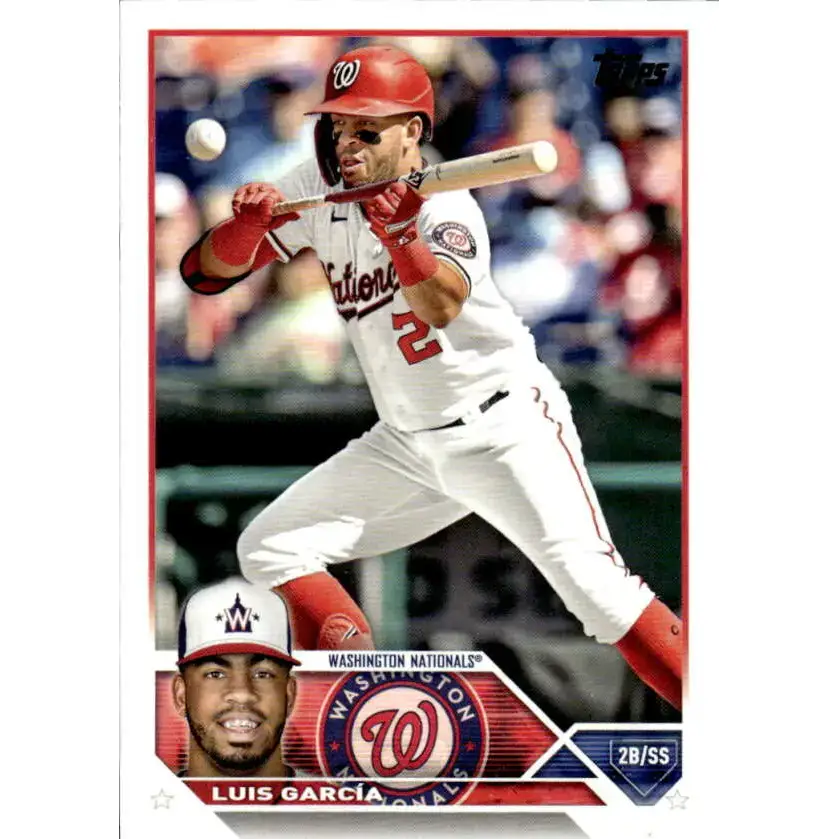 2023 Topps #193 Luis Garcia NM-MT Washington Nationals Baseball Card - Baseball Card Single