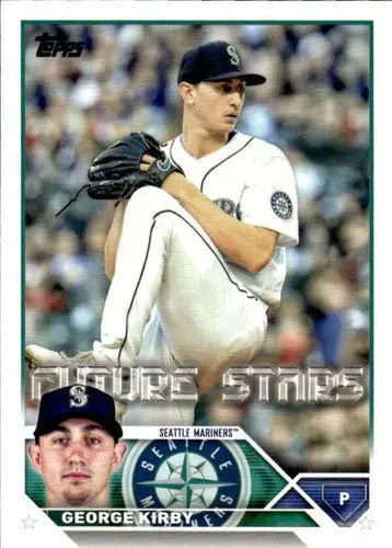George Kirby baseball card with original gloss from 2023 Topps NM-MT Mariners