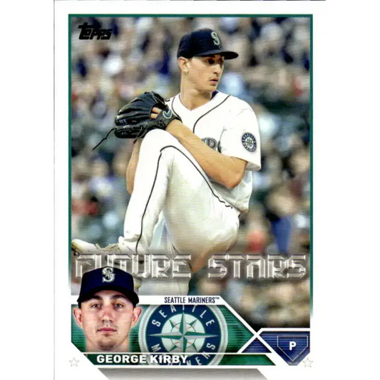 2023 Topps #195 George Kirby NM-MT Seattle Mariners Baseball Card - Baseball Card Single
