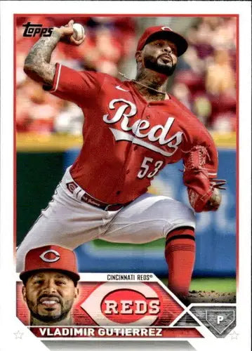 2023 Topps #198 Vladimir Gutierrez NM-MT Reds ID:52605 - Baseball Card Single