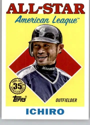 Original gloss 2023 Topps Ichiro NM-MT baseball card featuring Mariner ID:56438