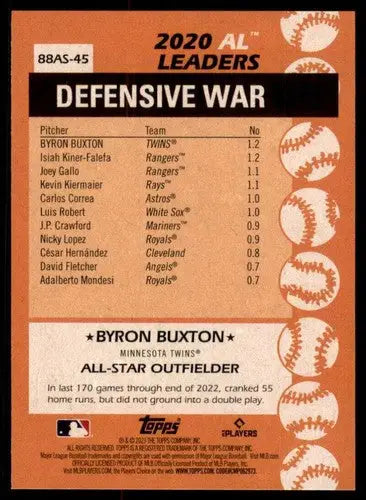 2023 Topps 1988 All-Star Baseball #88AS-45 Byron Buxton NM-MT Twins ID:55392 - Baseball Card Single