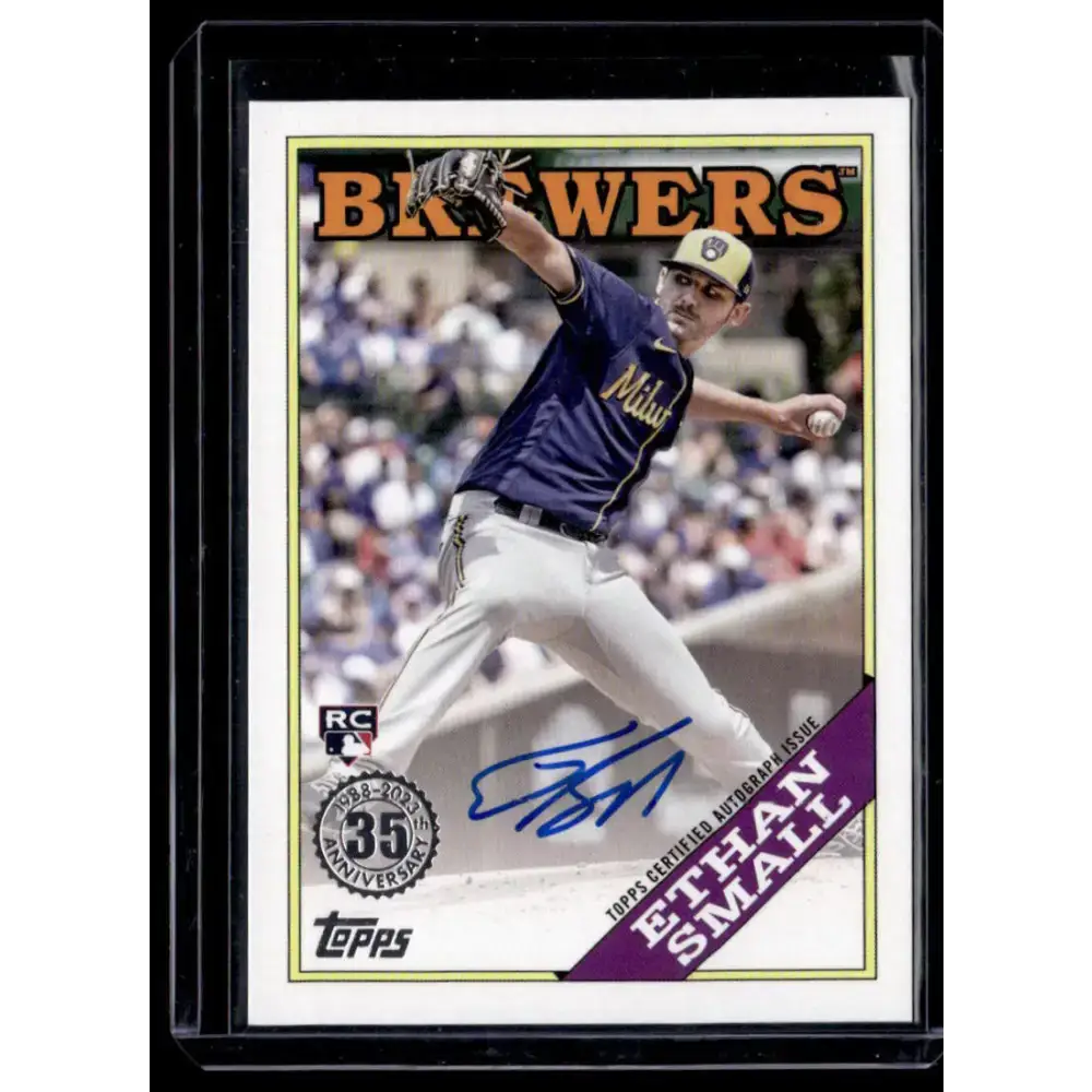 2023 Topps 1988 Baseball Autograph #88BA-ES Ethan Small NM-MT Auto Milwaukee Brewers Baseball Card - Baseball Card