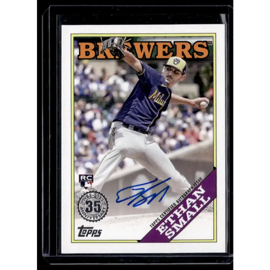 2023 Topps 1988 Baseball Autograph #88BA-ES Ethan Small NM-MT Auto Milwaukee Brewers Baseball Card - Baseball Card