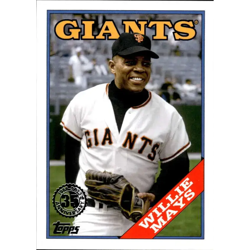 2023 Topps 1988 Baseball #T88-12 Willie Mays NM-MT San Francisco Giants Baseball Card - Baseball Card Single