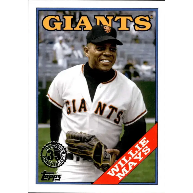 2023 Topps 1988 Baseball #T88-12 Willie Mays NM-MT San Francisco Giants Baseball Card - Baseball Card Single
