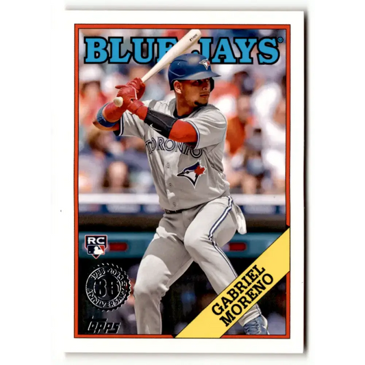 2023 Topps 1988 Baseball #T88-14 Gabriel Moreno NM-MT Toronto Blue Jays Baseball Card - Baseball Card Single