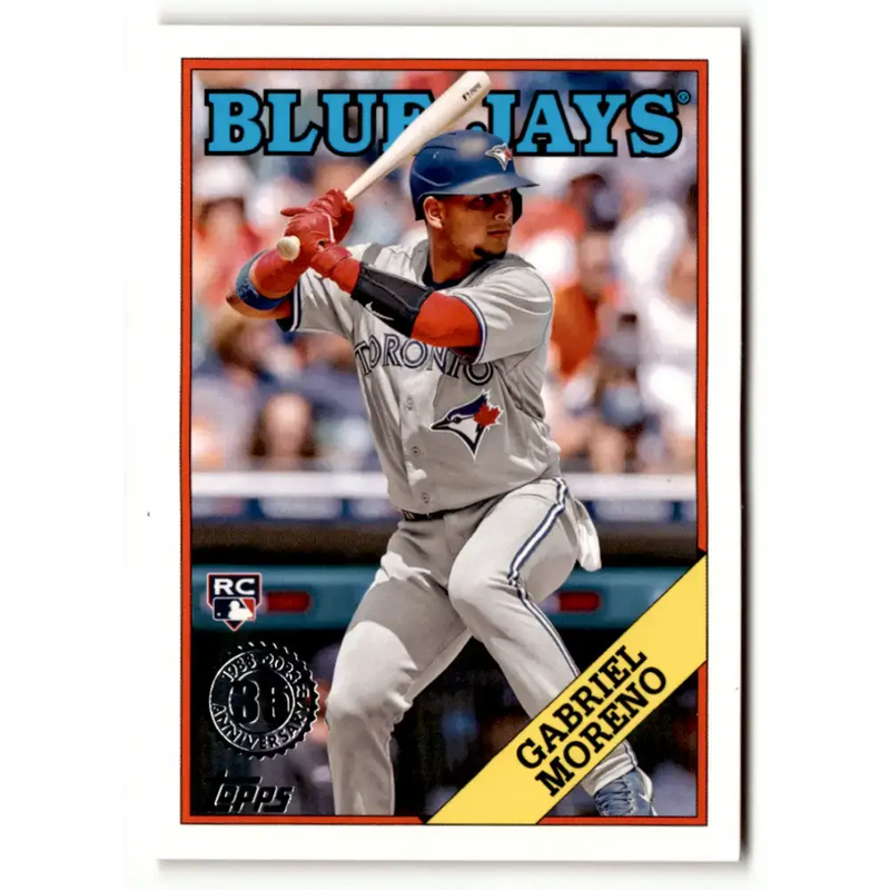 2023 Topps 1988 Baseball #T88-14 Gabriel Moreno NM-MT Toronto Blue Jays Baseball Card - Baseball Card Single