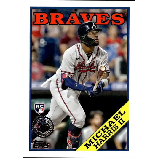 2023 Topps 1988 Baseball #T88-18 Michael Harris II NM-MT Atlanta Braves Baseball Card - Baseball Card Single