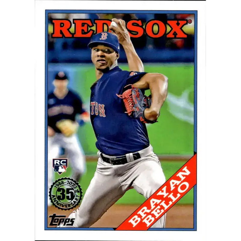 2023 Topps 1988 Baseball #T88-24 Brayan Bello NM-MT Boston Red Sox Baseball Card - Baseball Card Single