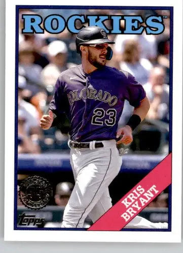 Original gloss Kris Bryant baseball card T88-32 from 2023 Topps 1988 Baseball collection