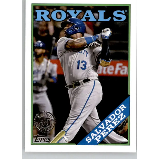 2023 Topps 1988 Baseball #T88-33 Salvador Perez NM-MT Kansas City Royals Baseball Card - Baseball Card Single