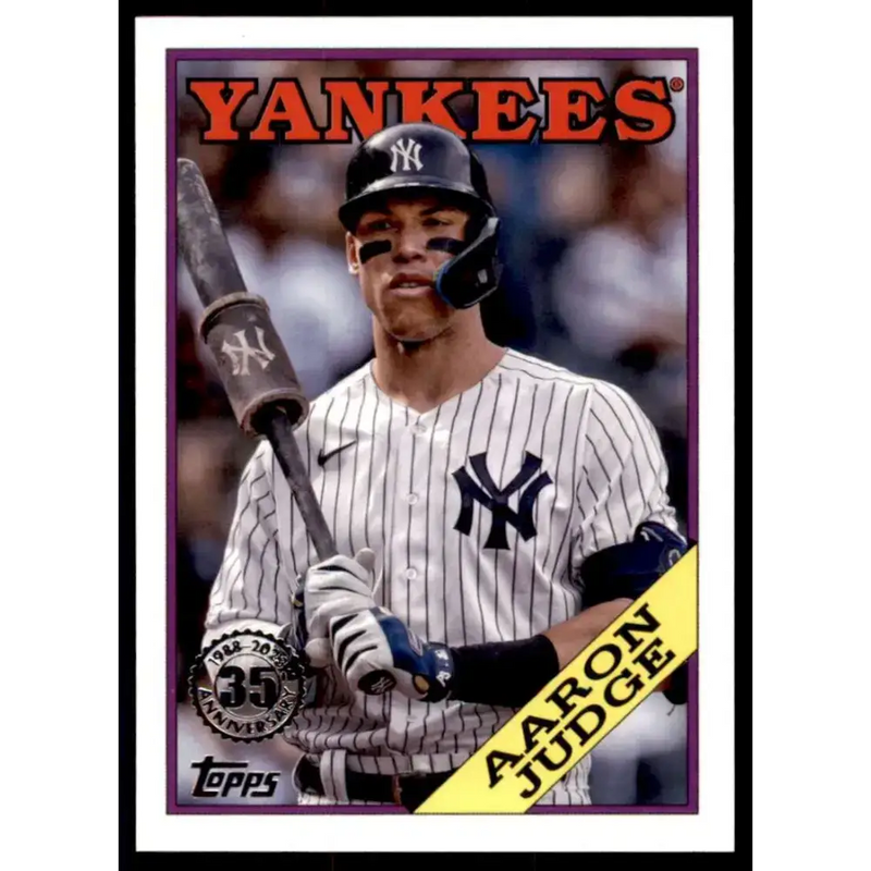 2023 Topps 1988 Baseball #T88-37 Aaron Judge NM-MT New York Yankees Baseball Card - Baseball Card Single