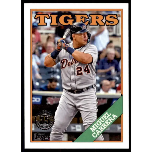 2023 Topps 1988 Baseball #T88-39 Miguel Cabrera NM-MT Detroit Tigers Baseball Card - Baseball Card Single